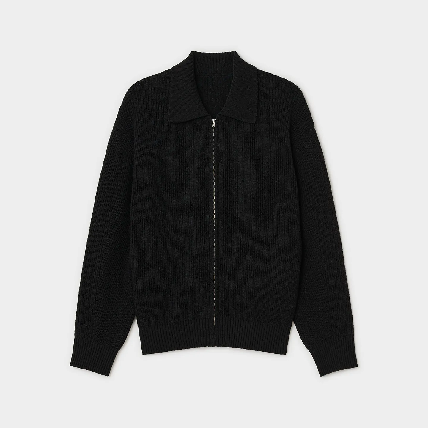 アウターその他 YESEYESEE YES Stripe Zipup Knit Cardigan Black Y.E.S Stripe Zip-up Knit Cardigan Black - 감도 깊은 취향