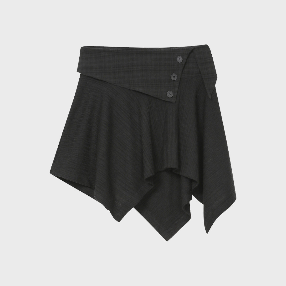 Unbalanced flow mini skirt BLACK - 감도 깊은 취향 셀렉트샵 29CM