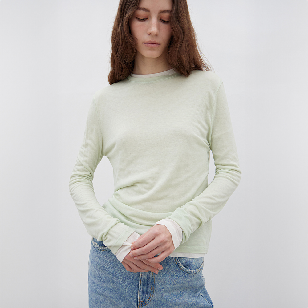 [Burmula] / ☆ BALLOON LAYERED TEE / WHITE BALLOON LAYERED TEE (WHITE) - BURMULA