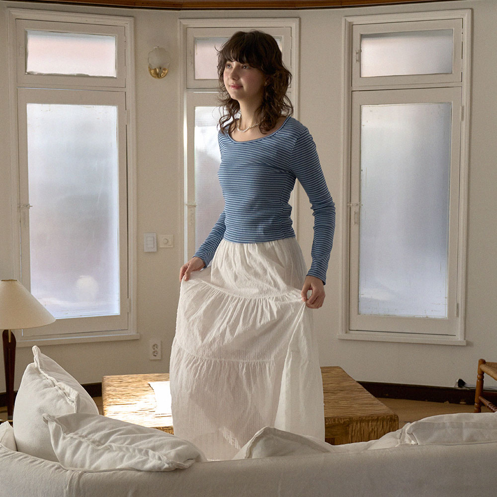 スカート n.k atelier shirring dot long skirt スカート n.k atelier shirring dot long skirt n.k atelier