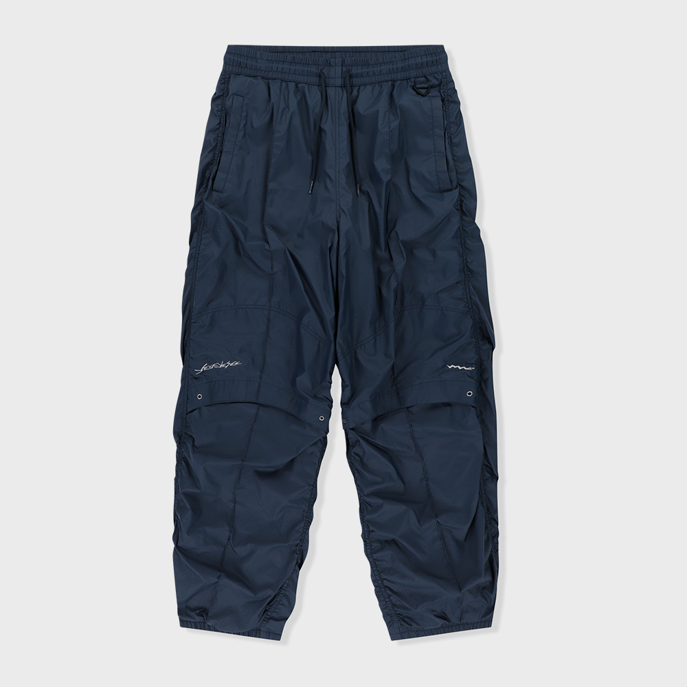 CURVE LINE LAYERED TRACK JOGGER PANTS-PURPLE BLUE - 감도