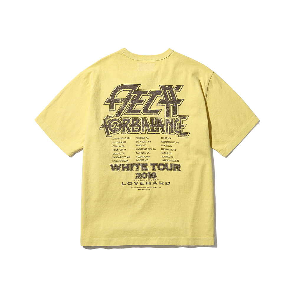 AECA☆ AECA BALANCE WAVE HALF SLEEVE-WASHED YELLOW 送料無料 BALANCE TOUR HALF SLEEVE-WASHED YELLOW - 감도 깊은 취향