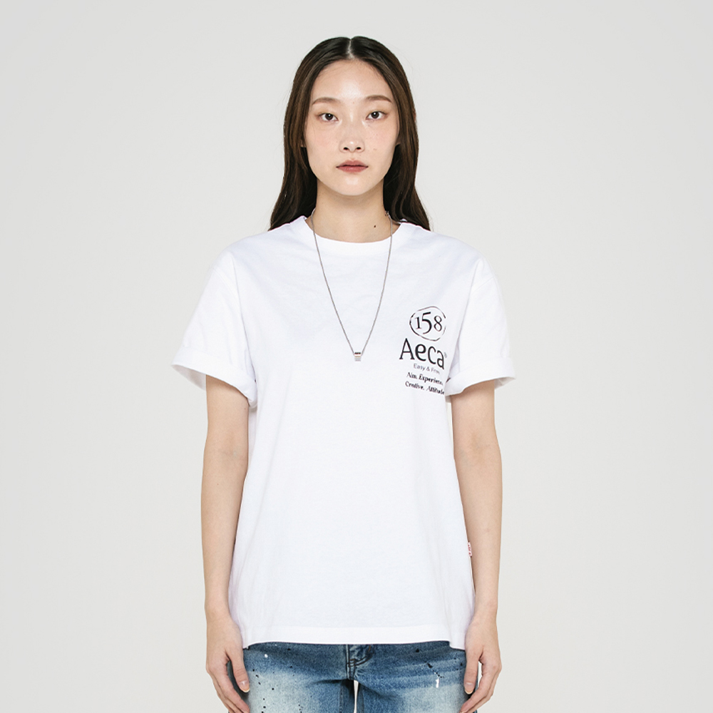 AECA LOVE HALF SLEEVE-WHITE - 감도 깊은 취향 셀렉트샵 29CM