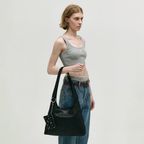 HALTER HOBO LARGE_black washed nappa