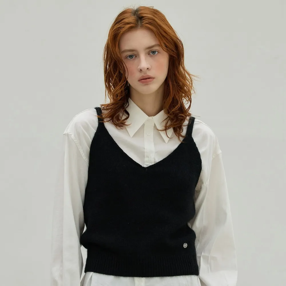 Angora V Neck Buistier Knit Top_3Color - 감도 깊은 취향 셀렉트샵 29CM