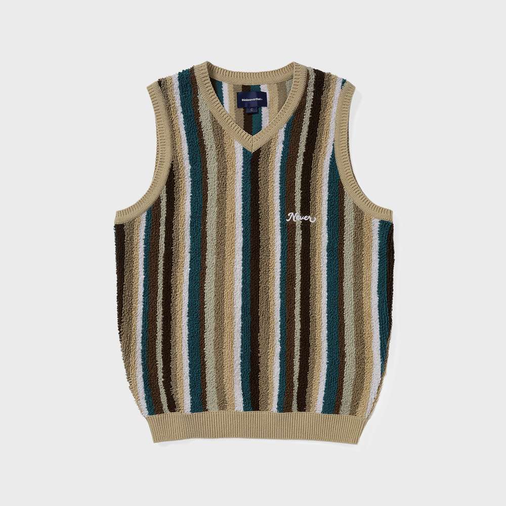 One Pocket Knitted V-Neck Vest Ivory - 감도 깊은 취향 셀렉트