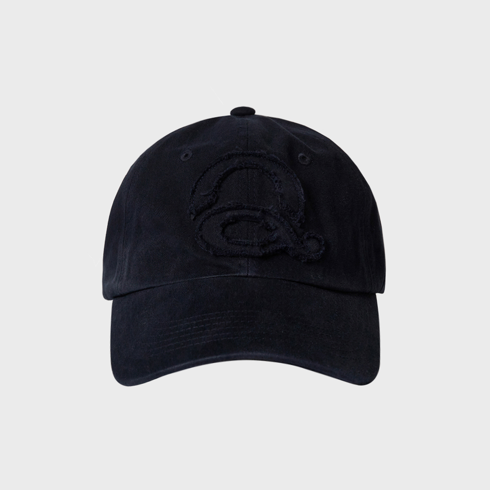 Ink Bleed Symbol Stud Ball Cap - Brown - 감도 깊은 취향