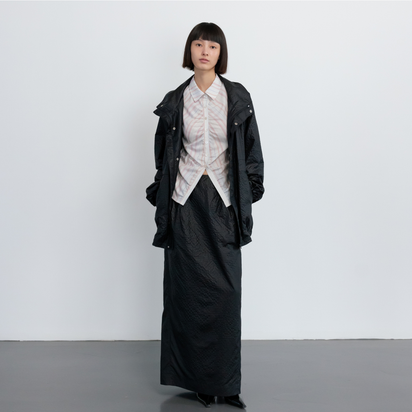 ★RAIVE★ Cargo Shirring Skirt in D/Grey VW3MS09113 A14286_0KMAE_9DM_E.jpg