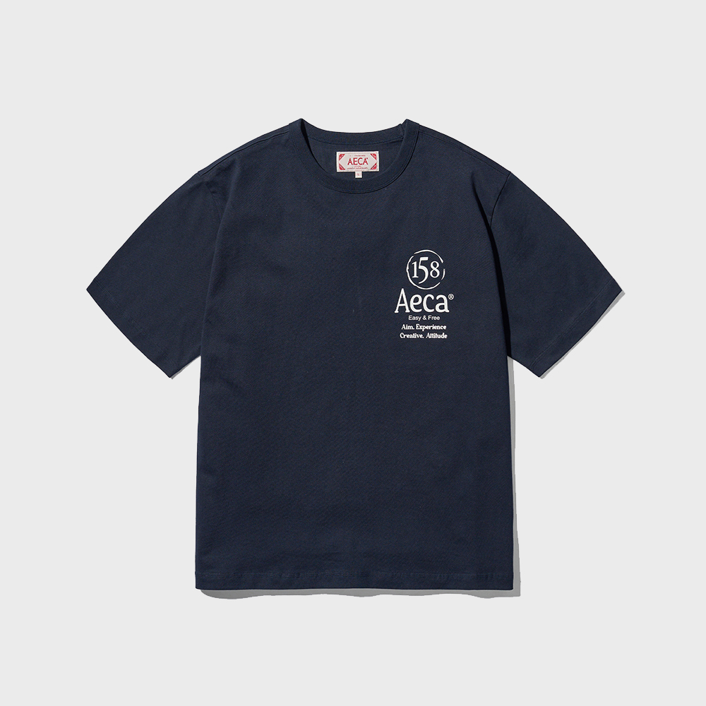 AECA SOCIAL BALANCE HALF SLEEVE-WASHED CHARCOAL - 감도 깊은