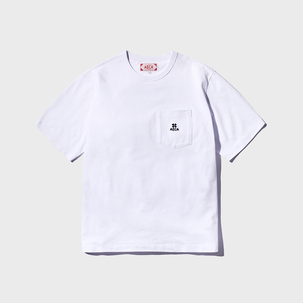 AECA WHITE AECA KING CLOVER Tシャツ WH AECA KING CLOVER HALF SLEEVE-WHITE - 에이카화이트