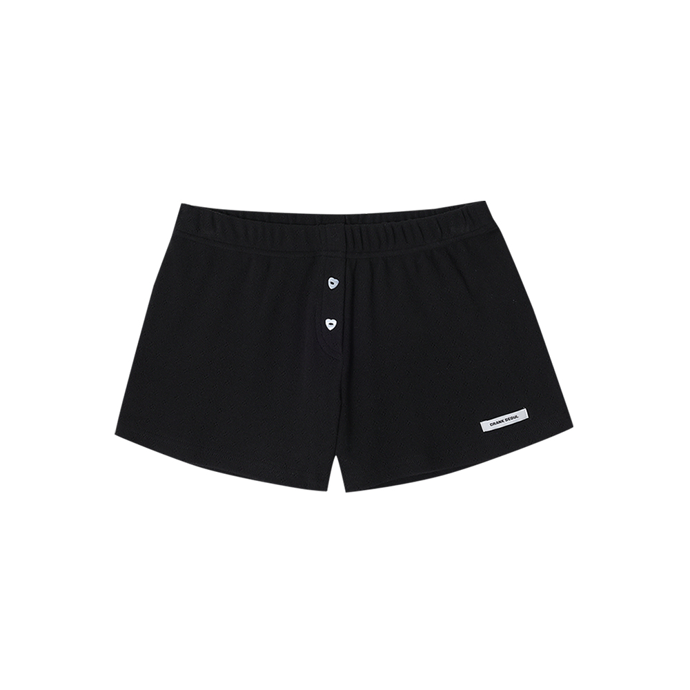 ★CRANK★HEART BUTTON EYELET SHORTS_BLACK★正規品/直送料込 MUSINSA | CRANK Heart Button Eyelet Cardigan_Black