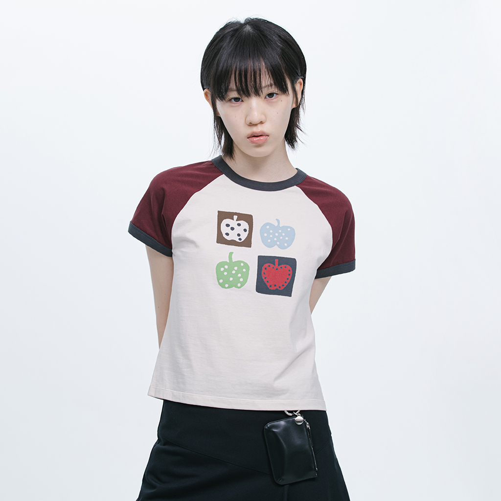 APPLE DOT OVERFIT T-SHIRT, IVORY - 감도 깊은 취향 셀렉트샵 29CM