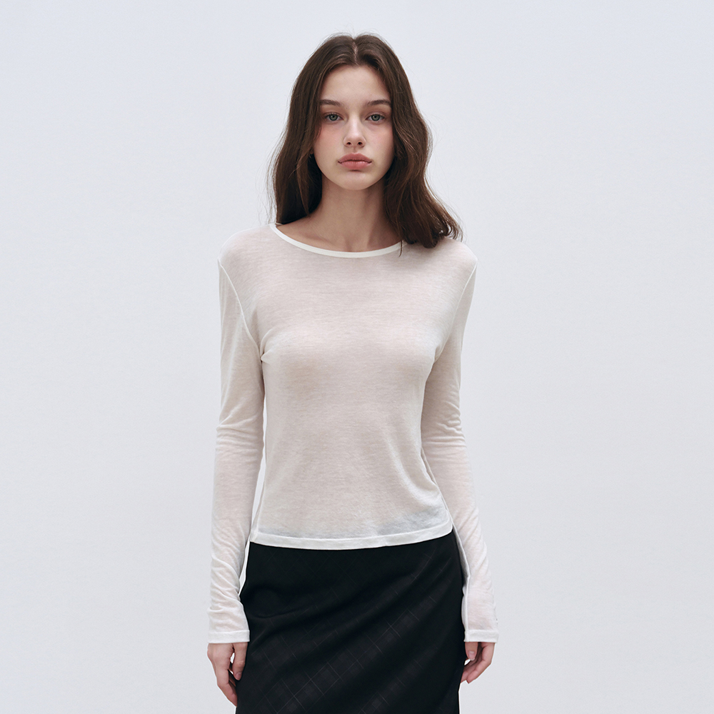 Strap Shirring T-Shirt, Ivory - 감도 깊은 취향 셀렉트샵 29CM