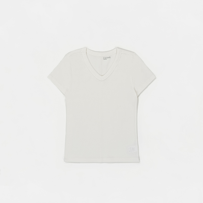 ★GLOWNY★ LUSH SWIRL MODAL TEE WHITE MELANGE GY25LWTS003WM MUSINSA | GLOWNY LUSH SWIRL MODAL TEE (WHITE MELANGE)
