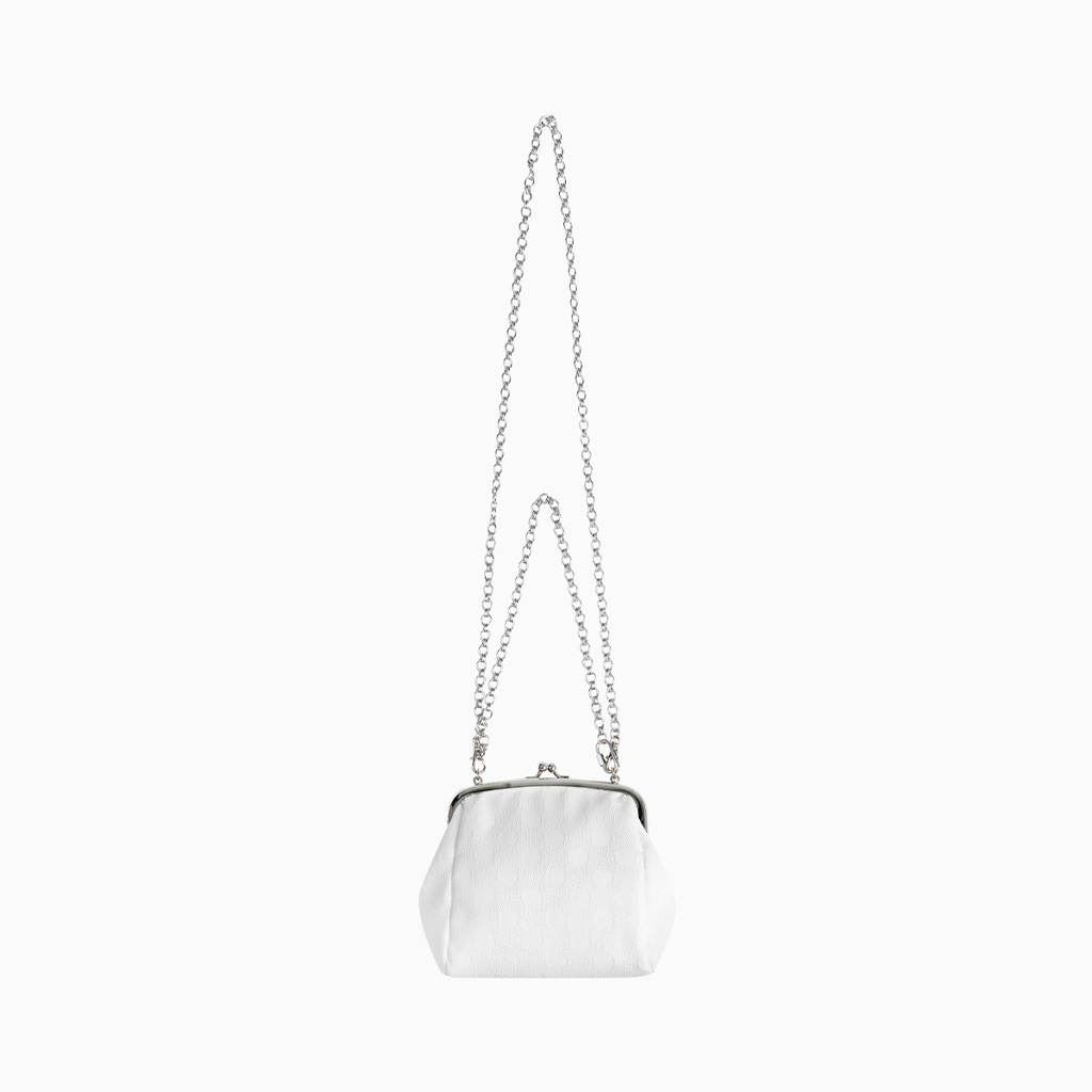 【OHESHIO】25ss DOT CHAIN CROSS BAG DOT CHAIN CROSS BAG, WHITE - 감도 깊은 취향 셀렉트샵 29CM
