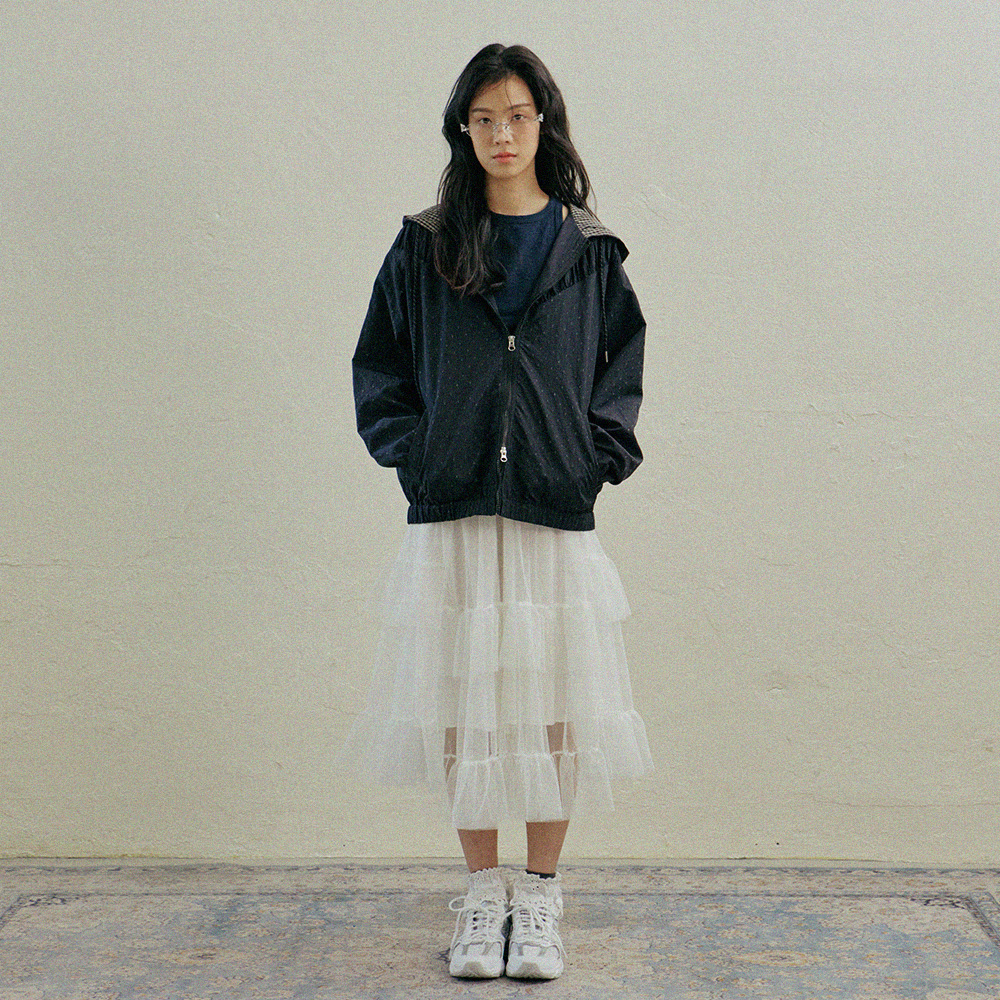 韓国商品/HOKUSPOKUS Garden Veil Volume Skirt Garden Veil Volume Skirt_White - 감도 깊은 취향 셀렉트샵 29CM