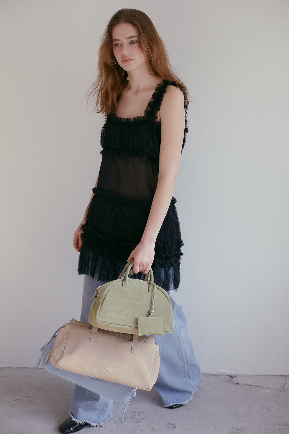 SOFT SEOUL ♥ TULLE LAYERED ONE PIECE /追跡付 TULLE LAYERED ONE PIECE_BLACK - 감도 깊은 취향 셀렉트샵 29CM