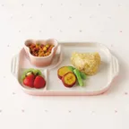 곰돌이 라메킨&접시세트-밀키핑크