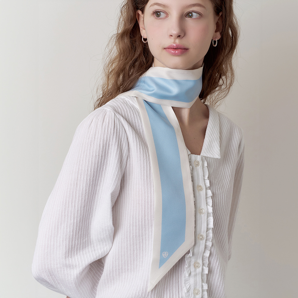 classic heart twilly silk scarf_3 colors - 감도 깊은 취향