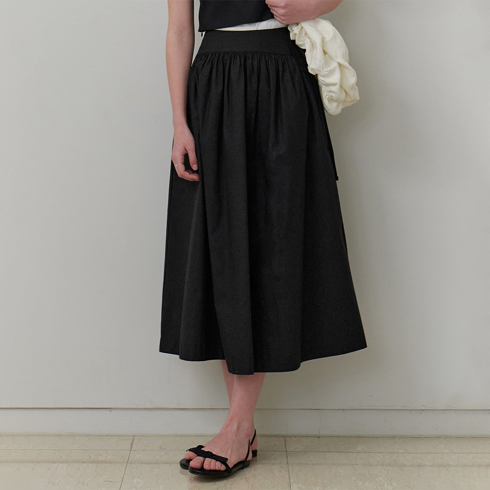 ★RE_L★ Heidi shirring skirt (black) Heidi shirring skirt (black) - 감도 깊은 취향 셀렉트샵 29CM