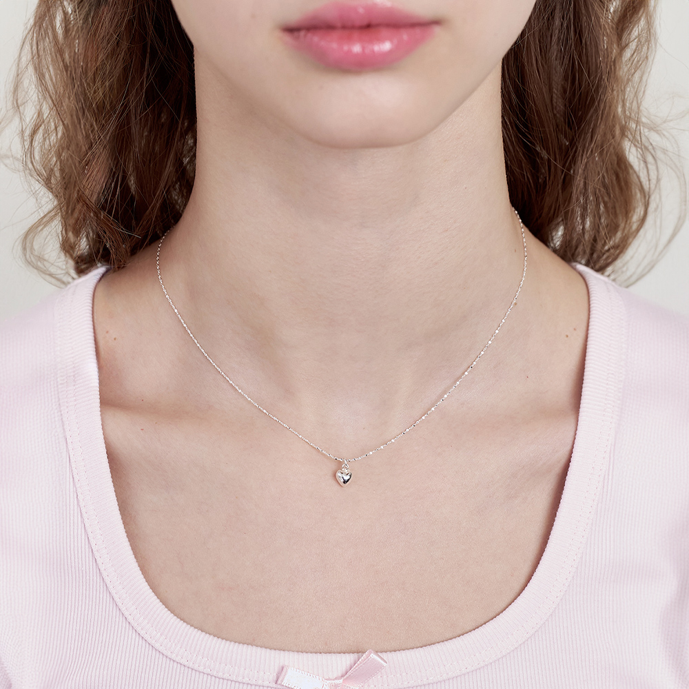 silver925] breeze heart necklace - 감도 깊은 취향 셀렉트샵 29CM