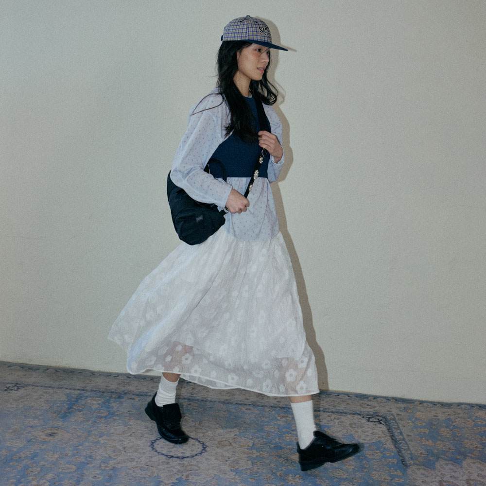 韓国商品/HOKUSPOKUS Garden Veil Volume Skirt Garden Veil Volume Skirt_White - 감도 깊은 취향 셀렉트샵 29CM