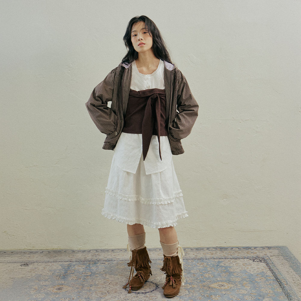 韓国商品/HOKUSPOKUS Garden Veil Volume Skirt Garden Veil Volume Skirt_White - 감도 깊은 취향 셀렉트샵 29CM