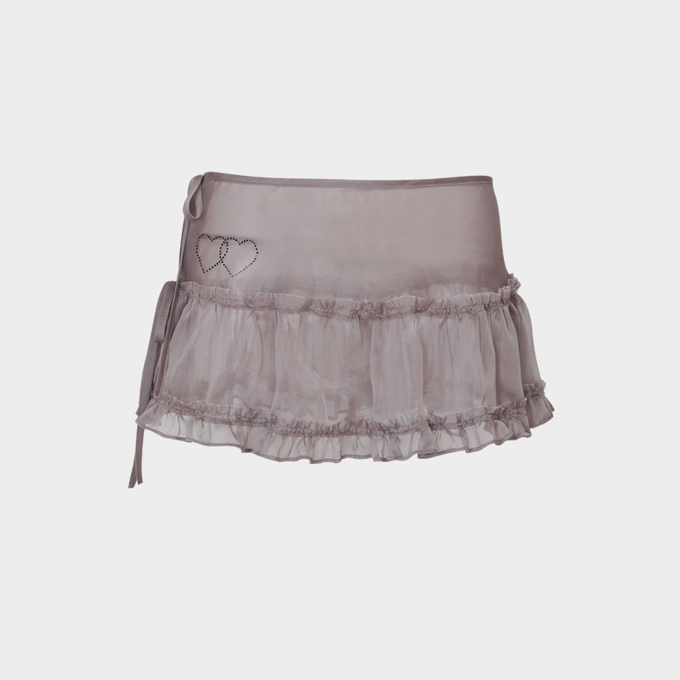 Glow Sheer Layering Skirt (Gray) - 감도 깊은 취향 셀렉트샵 29CM