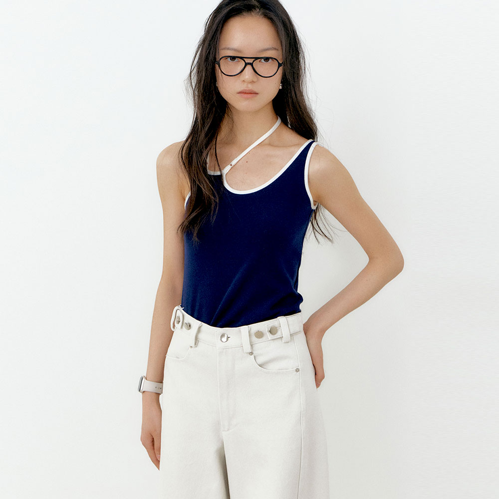SM LAYERED LACE SLEEVELESS(NAVY) - 감도 깊은 취향 셀렉트샵 29CM