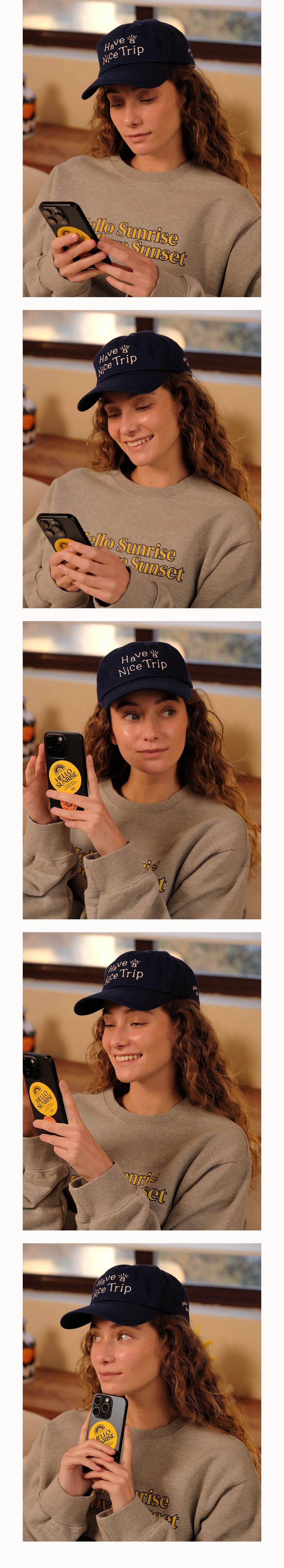 HELLO■Have a Nice Trip Ball Cap_Deep Blue■送料込 Have a Nice Trip Ball Cap_Deep Blue - 감도 깊은 취향 셀렉트