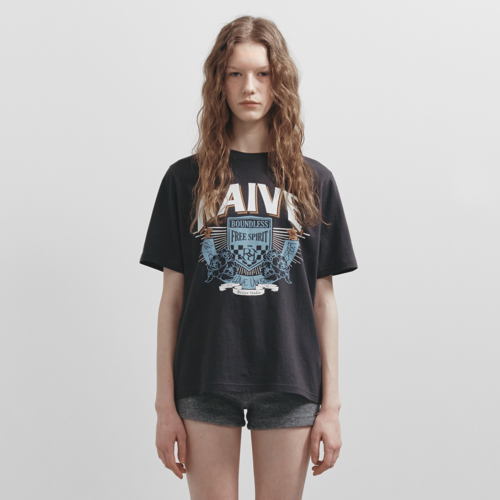 ●RAIVE● Love Leopard Graphic T-shirt VW5ME607_3color Love Leopard Graphic T-shirt VW5ME607_3color - 레이브