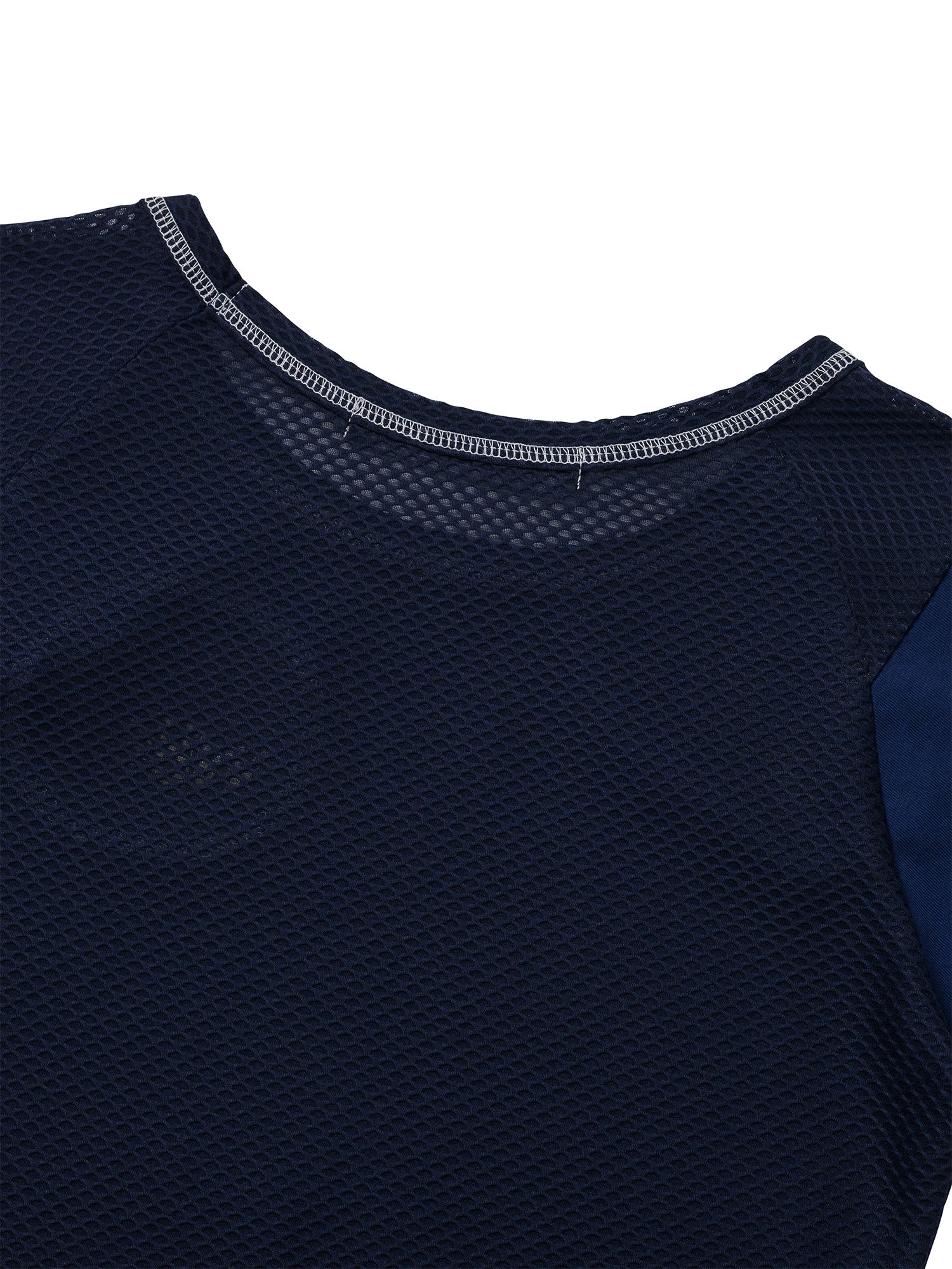 【WELLBEING EXPRESS】 Mesh Combi Half Sleeve / 追跡付 Mesh Combi Half Sleeve Navy - 감도 깊은 취향 셀렉트샵 29CM
