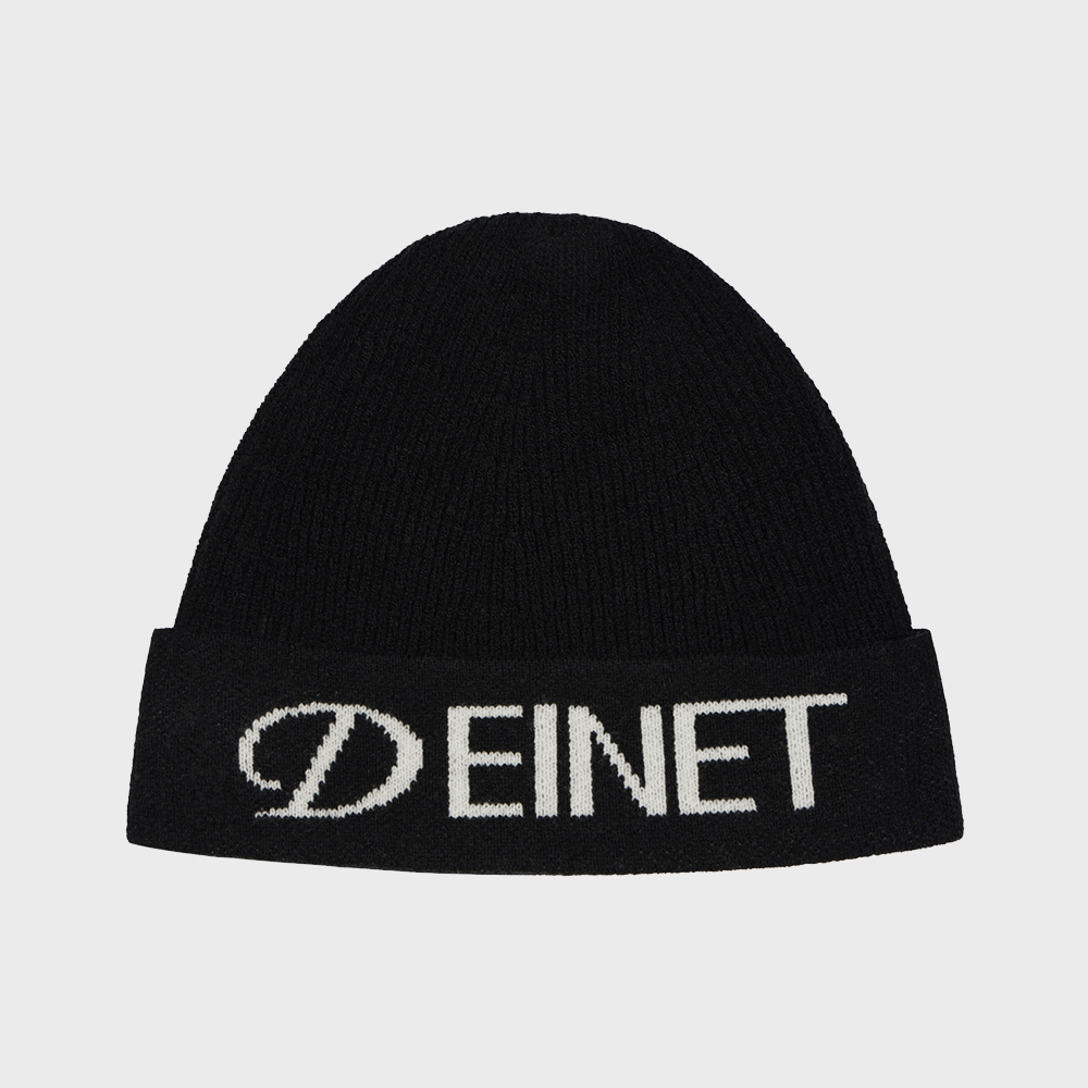 AEAE★APPLIQUE SPIRAL LOGO BEANIE APPLIQUE SPIRAL LOGO BEANIE [BLACK] - 감도 깊은 취향 셀렉트