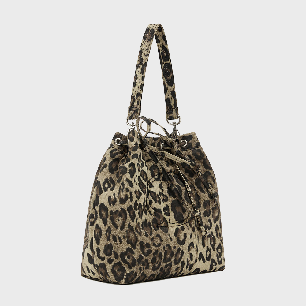 ★韓国人気★ 【DEINET】 D STITCH PADDING BAG IN LEOPARD D STITCH PADDING MINI BAG IN LEOPARD - 감도 깊은 취향 셀렉트