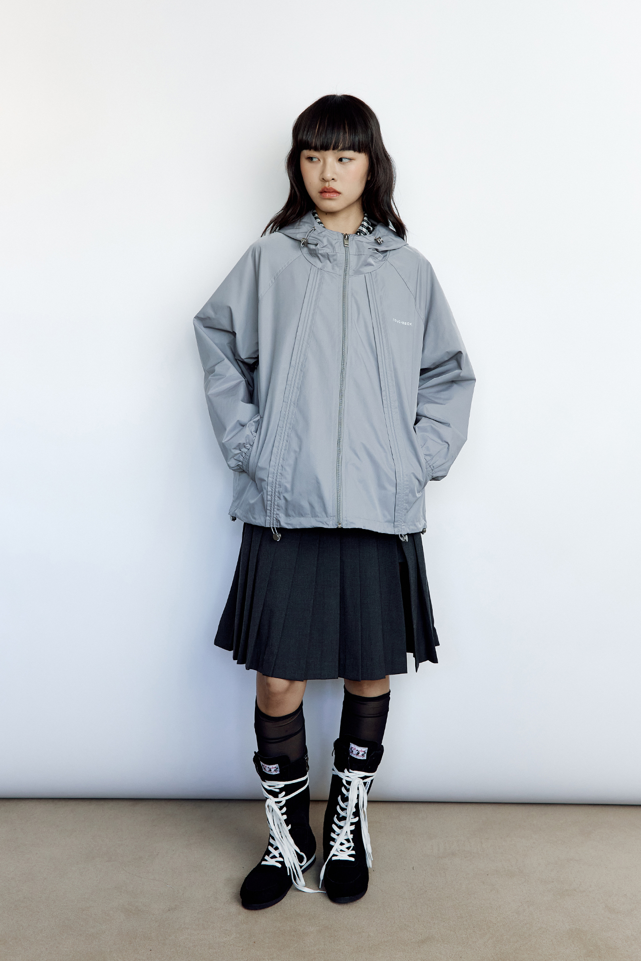 SHIRRING WIND BREAKER GRAY - 감도 깊은 취향 셀렉트샵 29CM