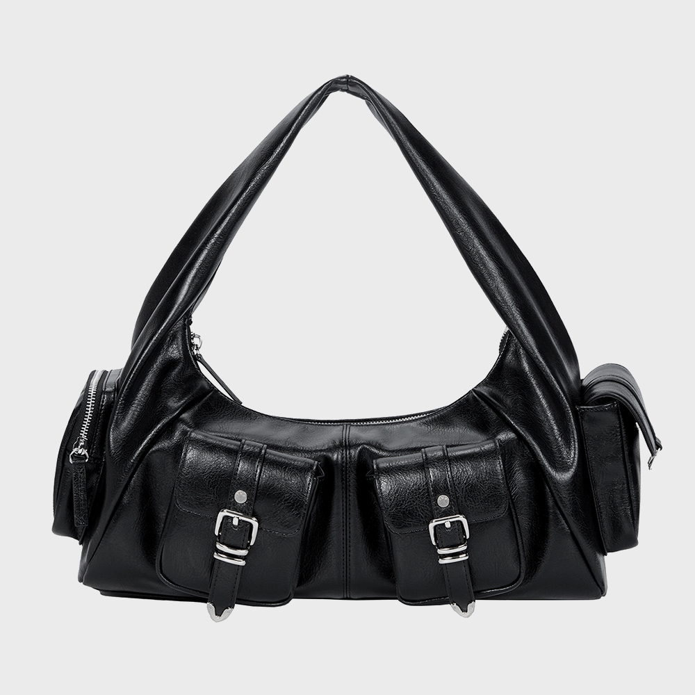 韓国商品 / TREEMINGBIRD Puffy Ribbon Hobo Bag Puffy Ribbon Hobo Bag [ Black ] - 감도 깊은 취향 셀렉트샵 29CM