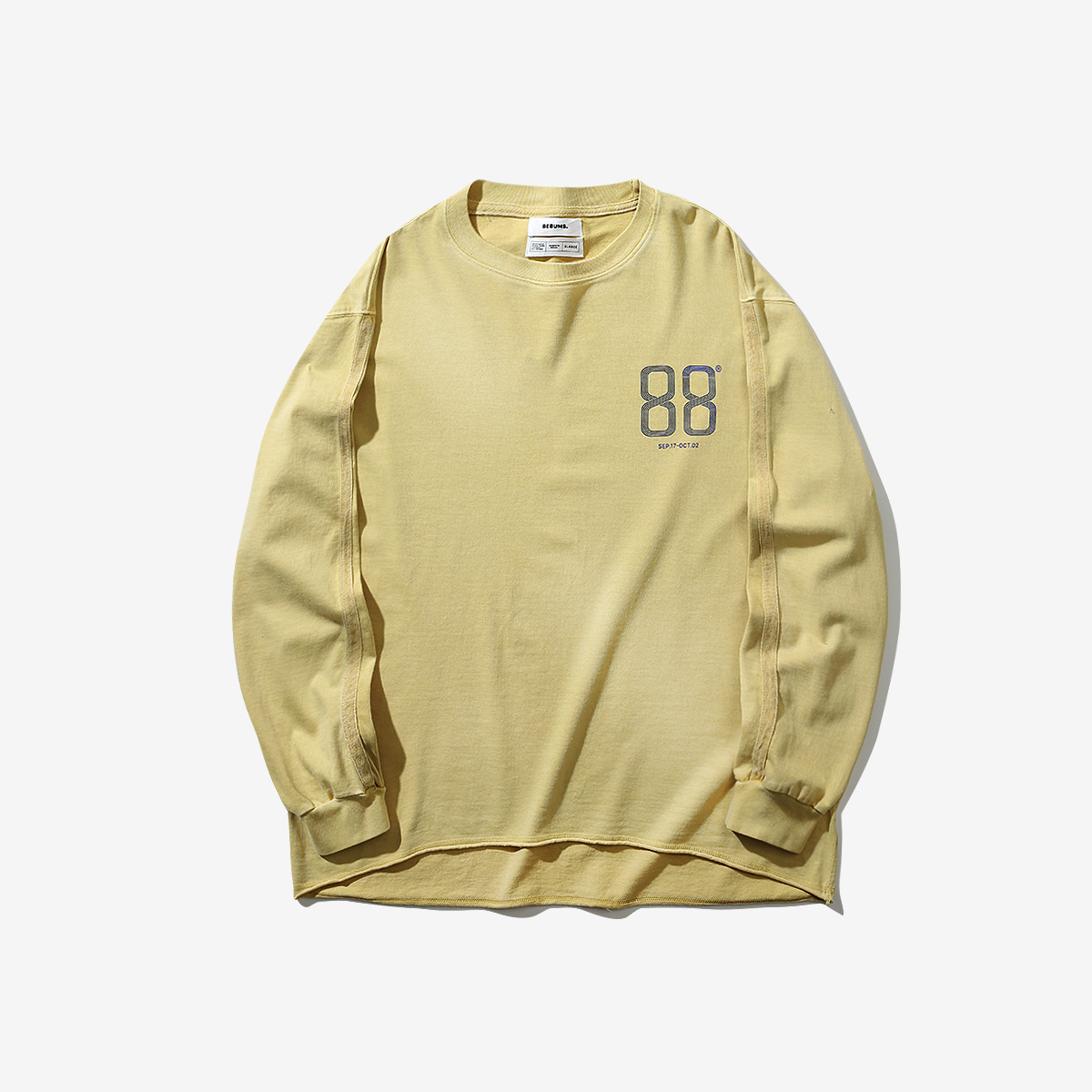 Tシャツ・カットソー AECA WHITE AECA SIGN LONG SLEEVEWASHED YELLOW AECA SIGN LONG SLEEVE-WASHED YELLOW - 감도 깊은 취향 셀렉트