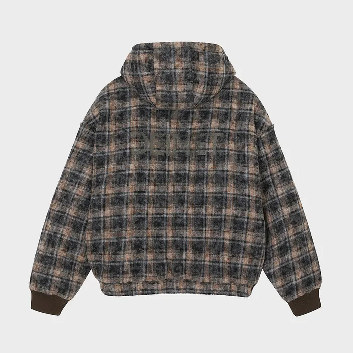 ◆DEINET◆ DEINET CHECK PADDING JACKET IN BROWN KDTKD4WB511 DEINET CHECK PADDING JACKET IN BROWN - 감도 깊은 취향 셀렉트