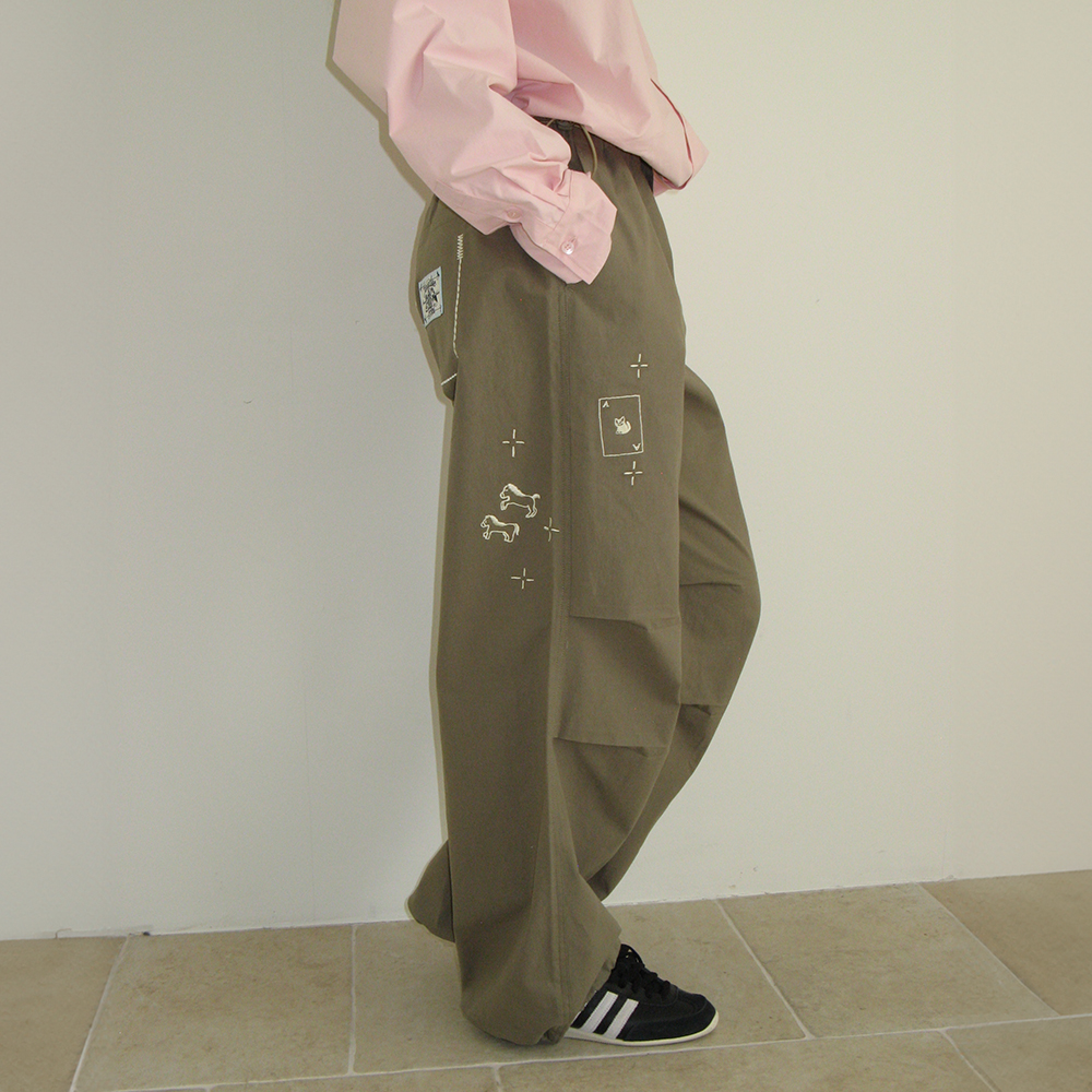 パンツ RONRON DRAWING STITCH PARACHUTE PANTS NAVY NO24DPT4051NV MUSINSA | RONRON DRAWING STITCH PARACHUTE PANTS NAVY