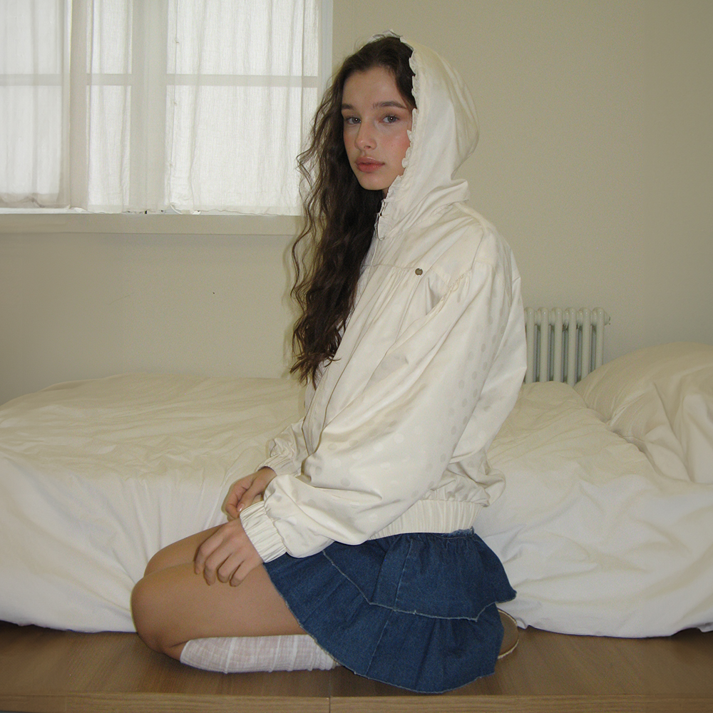SHIRRING WIND JUMPER LACE WHITE - 감도 깊은 취향 셀렉트샵 29CM