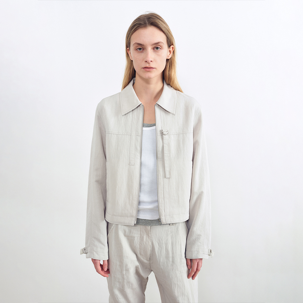 AFTERHOURS ♥ RUCHED SHORT JACKET /追跡付 RUCHED SHORT JACKET (BEIGE) - 감도 깊은 취향 셀렉트샵 29CM