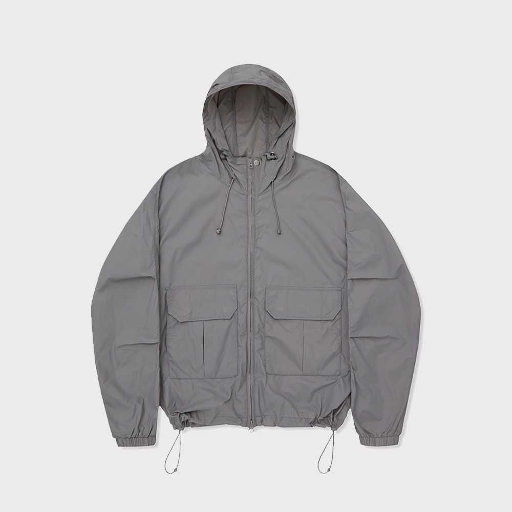 Signature nylon light weight hood jumper - LIGHT BLUE - 감도