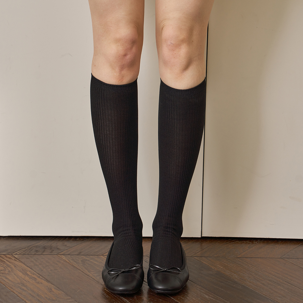 ファッション雑貨・小物その他 MOUVEMENT W M+FG KNEE SOCKS Girls' Side Pearls Cotton Blend Knee High Socks