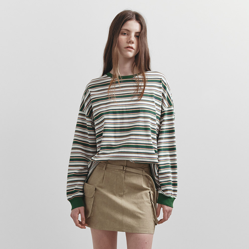 Stripe Overfit Long Sleeve T-shirt VW5SE515_3color - 감도