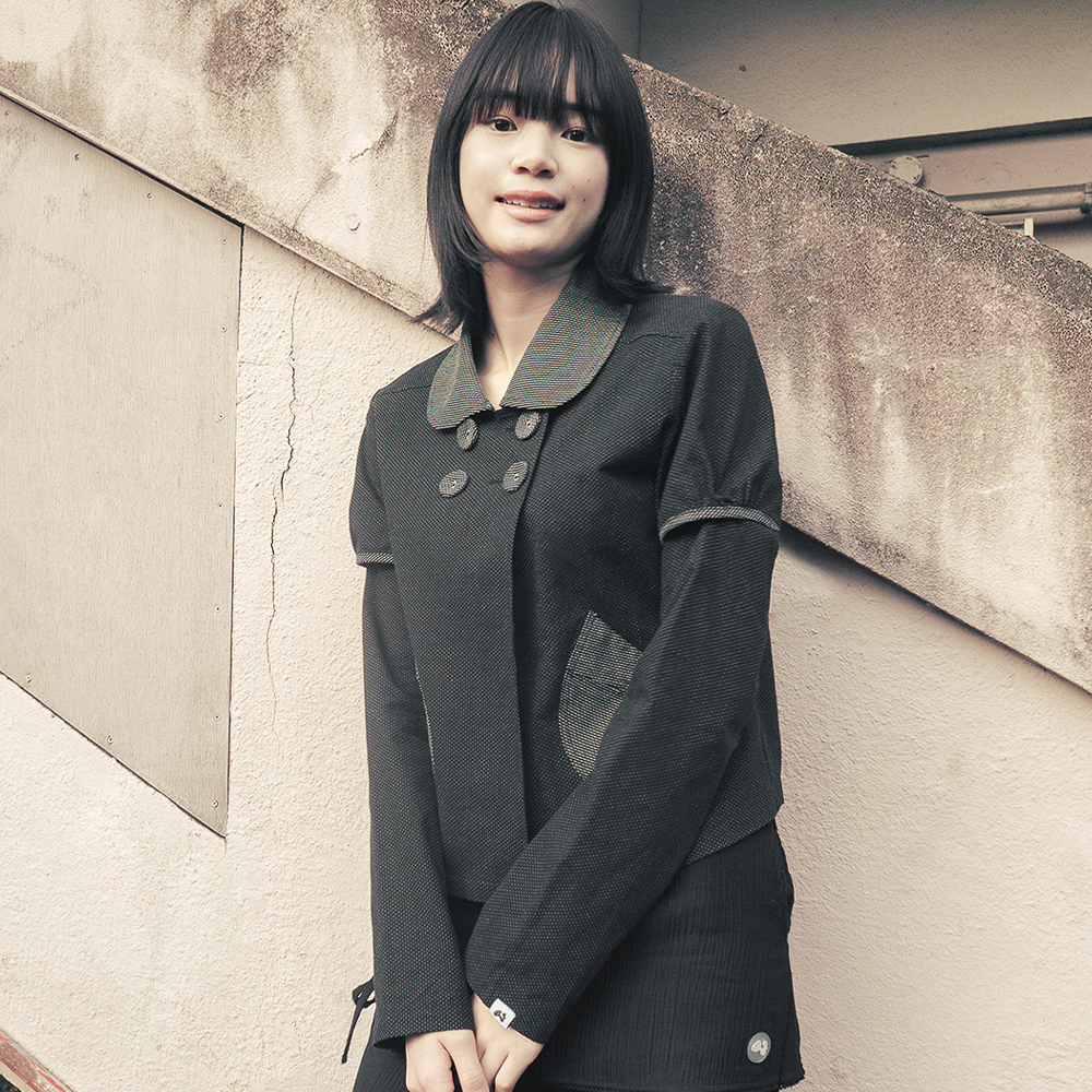 ROUND COLLAR SEMI-CROP JACKET, BLACK - 감도 깊은 취향 셀렉트