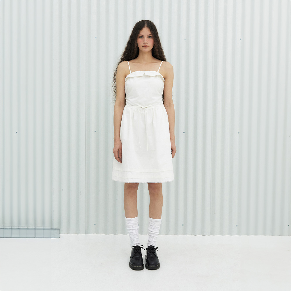 【LOULOUSEOUL】Nylon Halter Neck Dress (Butter) Nylon Halter Neck Dress (Butter) - LOULOUSEOUL