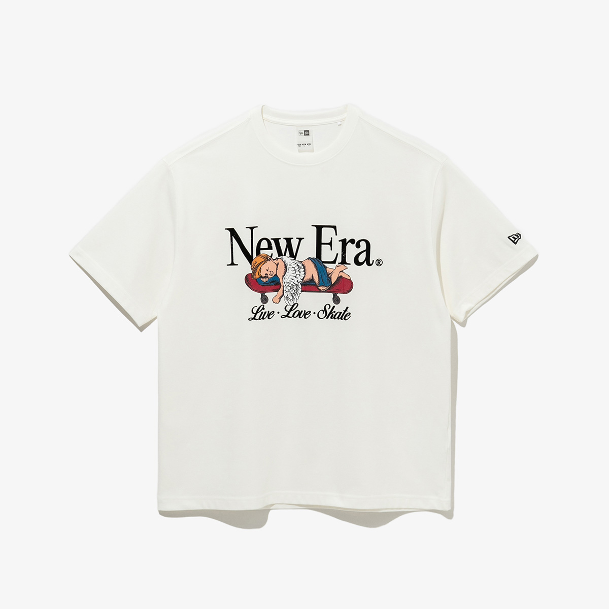 Tシャツ・カットソー New Era Live Love Skate T-Shirt Green Heron 라이브 러브 스케이트 티셔츠 그린 헤론 - 감도 깊은 취향