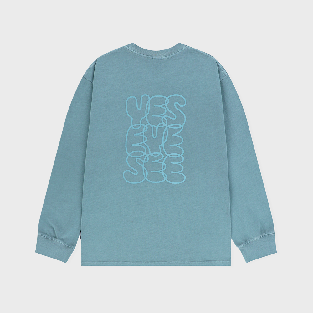 【YESEYESEE】C-Logo Pigment L/S R5656 YESEYESEE】C-Logo Pigment L/S R5656