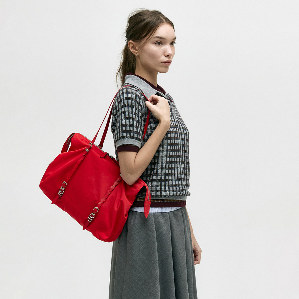 ★LOW CLASSIC★ SHIRRING STRING BAG_SILVER_LOW24SM_BA030SV SHIRRING STRING BAG_SILVER_LOW24SM_BA030SV - 감도 깊은 취향