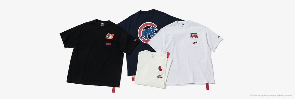 MLB FELT POCKET T-SHIRTS, 2025